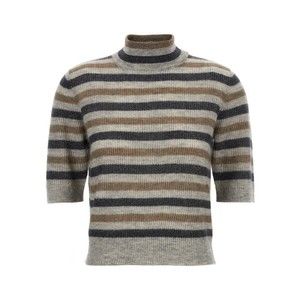 Brunello Cucinelli Lurex Wool Cropped Sweater - NWT